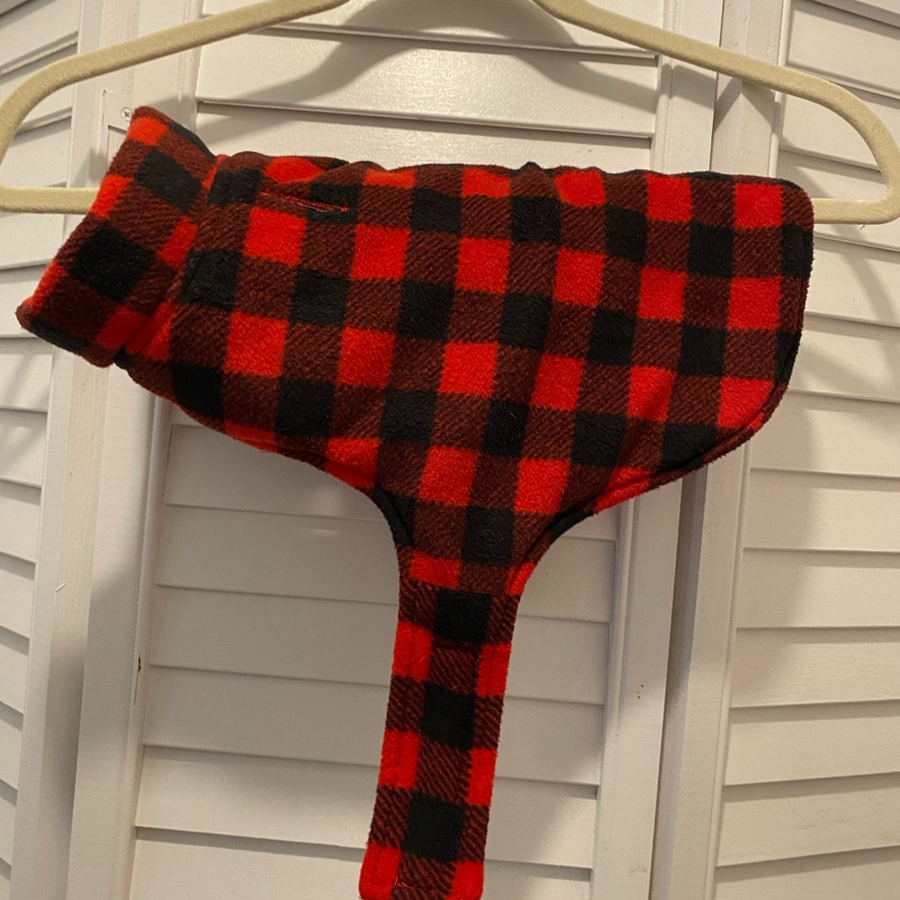 COLEMAN Doggy “Vest/Jacket” Size Small Red/Black Buffalo Plaid Reversible EUC